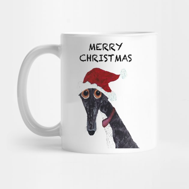 Greyhound Xmas by haresandcritters